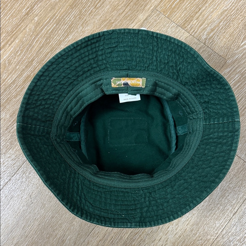 Trophy Hunting Patch Forest Green Bucket Hat size S/M - Picture 11 of 13